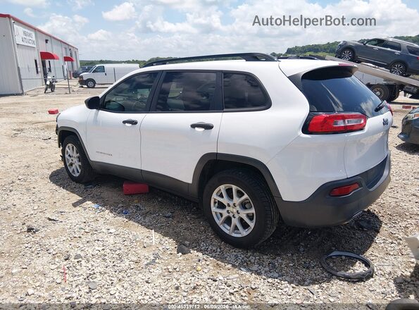 1C4PJLAB2GW257603 2016 JEEP CHEROKEE White Rear left