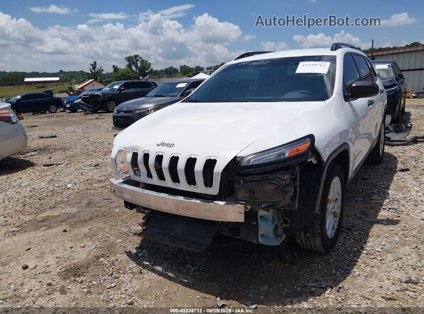 1C4PJLAB2GW257603 2016 JEEP CHEROKEE White Front view