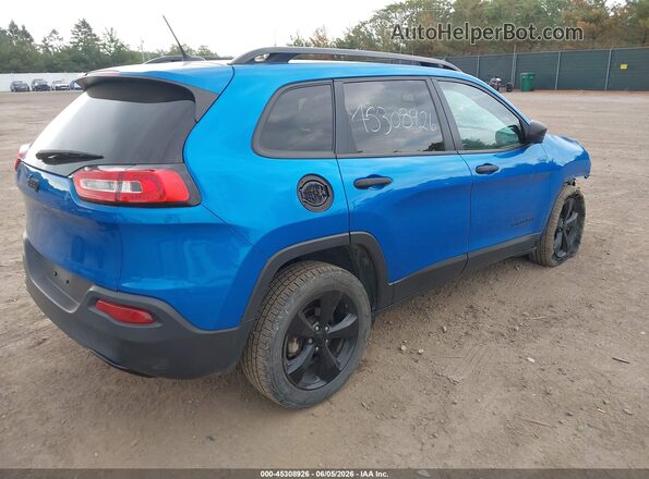1C4PJLAB2HW644623 2017 JEEP CHEROKEE Blue Rear right