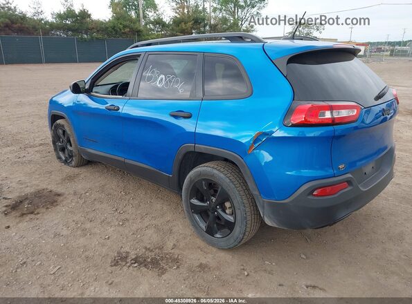 1C4PJLAB2HW644623 2017 JEEP CHEROKEE Blue Rear left