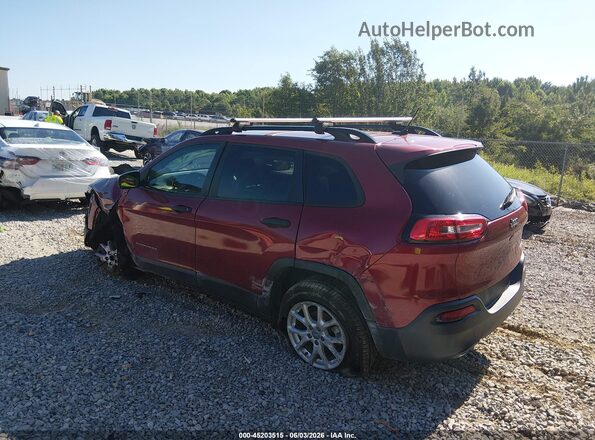 1C4PJLAB2HW661566 2017 JEEP CHEROKEE Red Trasero izquierdo