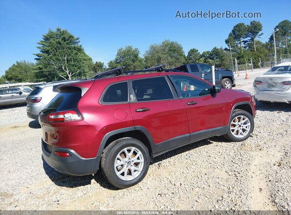 1C4PJLAB2HW661566 2017 JEEP CHEROKEE Red Trasero derecho