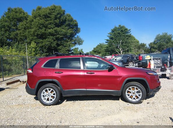 1C4PJLAB2HW661566 2017 JEEP CHEROKEE Red Vista interior trasera