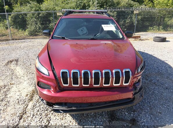 1C4PJLAB2HW661566 2017 JEEP CHEROKEE Red Vista del cuadro de instrumentos