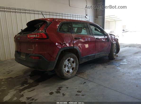 1C4PJLAB4GW179308 2016 JEEP CHEROKEE Red 