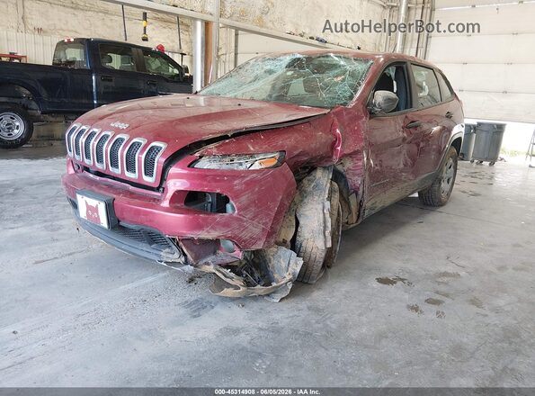 1C4PJLAB4GW179308 2016 JEEP CHEROKEE Red 