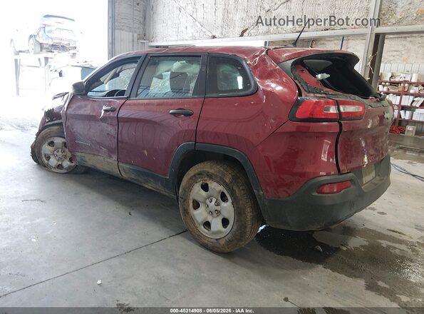 1C4PJLAB4GW179308 2016 JEEP CHEROKEE Red 