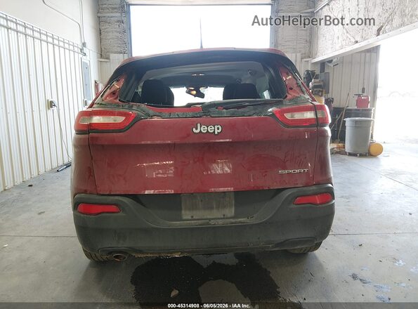 1C4PJLAB4GW179308 2016 JEEP CHEROKEE Red 