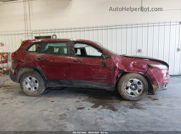 1C4PJLAB4GW179308 2016 JEEP CHEROKEE Red 