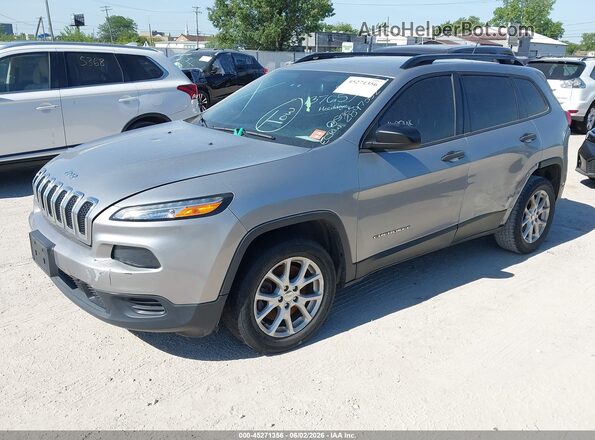 1C4PJLAB6GW137657 2016 JEEP CHEROKEE Серый Передняя левая четверть