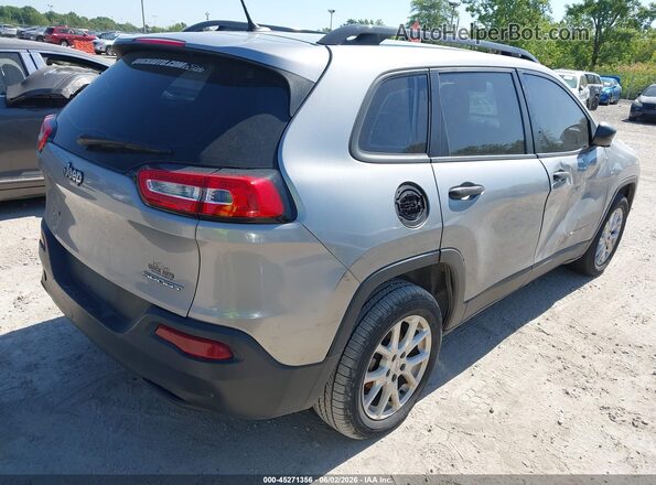 1C4PJLAB6GW137657 2016 JEEP CHEROKEE Серый Задняя правая четверть