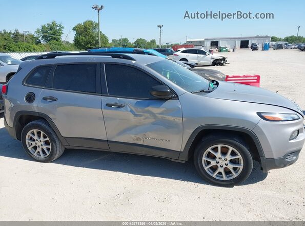 1C4PJLAB6GW137657 2016 JEEP CHEROKEE Серый Вид задней части салона