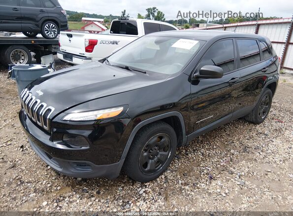 1C4PJLAB6GW282004 2016 JEEP CHEROKEE Черный Передняя левая четверть