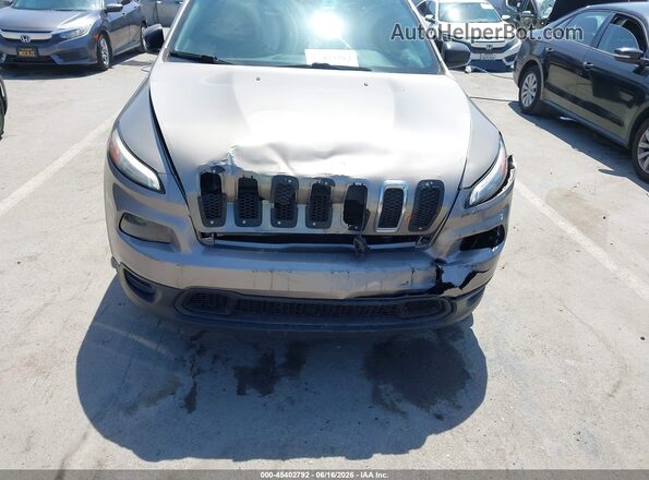 1C4PJLAB6HW603704 2017 JEEP CHEROKEE Gold 