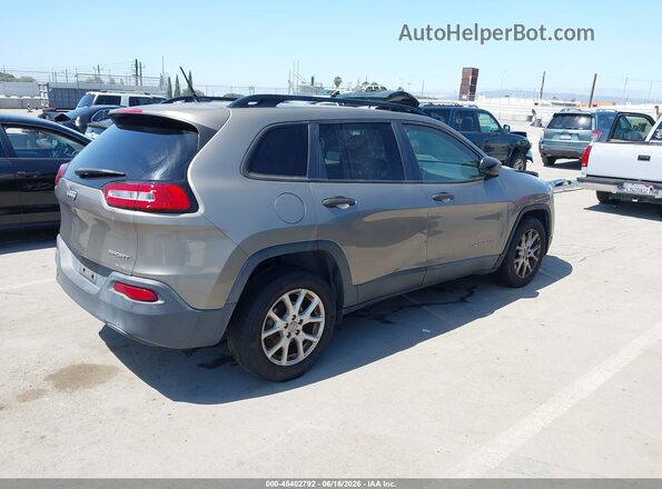 1C4PJLAB6HW603704 2017 JEEP CHEROKEE Gold 