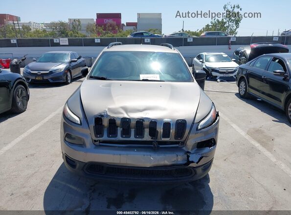 1C4PJLAB6HW603704 2017 JEEP CHEROKEE Gold 