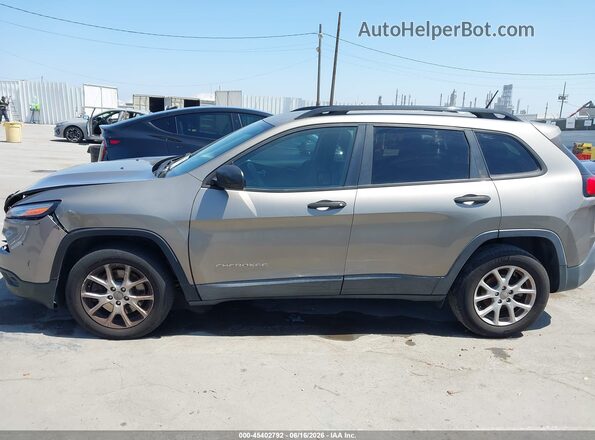 1C4PJLAB6HW603704 2017 JEEP CHEROKEE Gold 