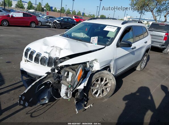 1C4PJLAB7GW158789 2016 JEEP CHEROKEE White წინა მარცხენა ხედი სამი მეოთხედიდან