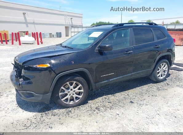 1C4PJLAB7HW591921 2017 JEEP CHEROKEE Черный Передняя левая четверть
