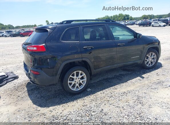 1C4PJLAB7HW591921 2017 JEEP CHEROKEE Черный Задняя правая четверть