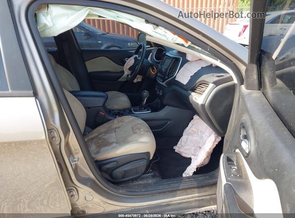 1C4PJLAB7HW603470 2017 JEEP CHEROKEE Brown Vista interior delantera