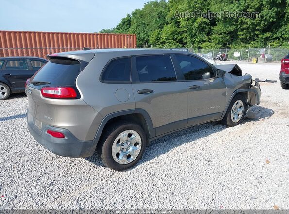 1C4PJLAB7HW603470 2017 JEEP CHEROKEE Brown Trasero derecho