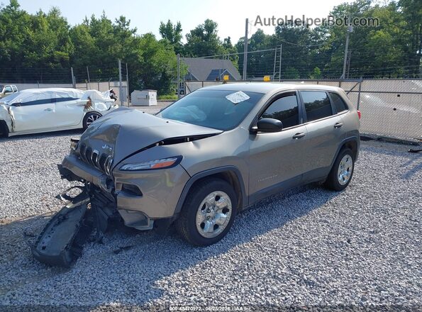 1C4PJLAB7HW603470 2017 JEEP CHEROKEE Brown Vista tres cuartos delantera izquierda