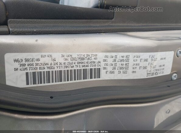 1C4PJLAB8GW172023 2016 JEEP CHEROKEE Gray Widok komory silnika