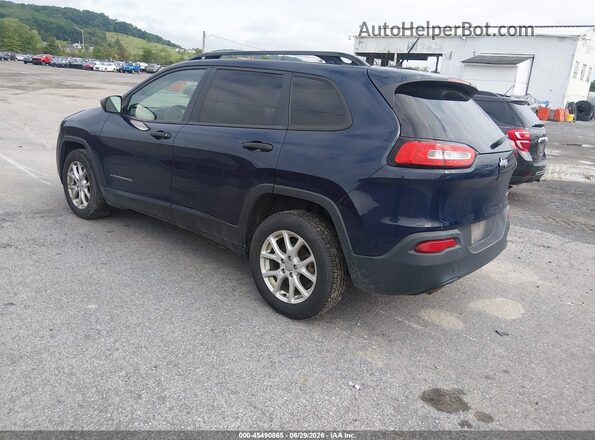 1C4PJLAB9GW190773 2016 JEEP CHEROKEE Blue Հետևի ձախ