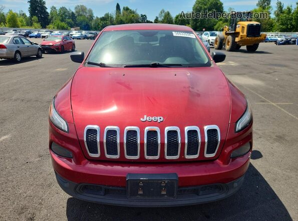 1C4PJLAB9HD231822 2017 JEEP CHEROKEE Maroon Դիմացի տեսք