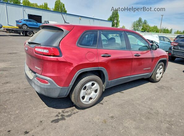 1C4PJLAB9HD231822 2017 JEEP CHEROKEE Maroon Հետևի աջ