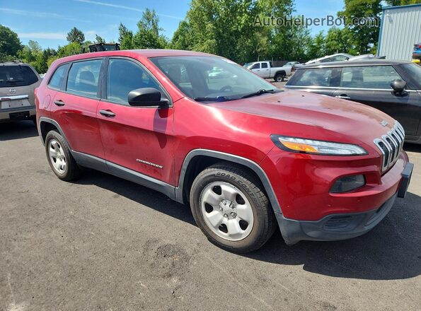 1C4PJLAB9HD231822 2017 JEEP CHEROKEE Maroon Առջևի աջ