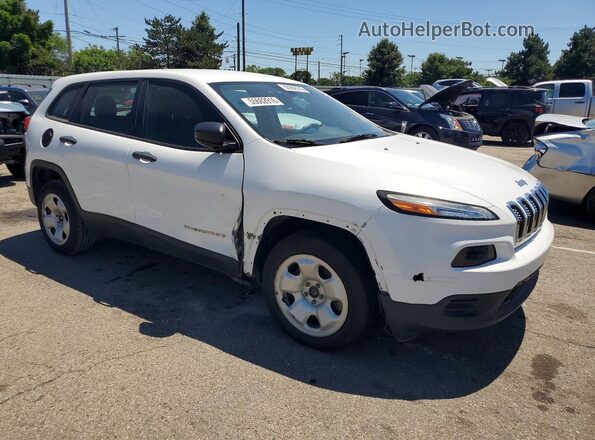 1C4PJLAB9HW507789 2017 JEEP CHEROKEE White Delantero derecho