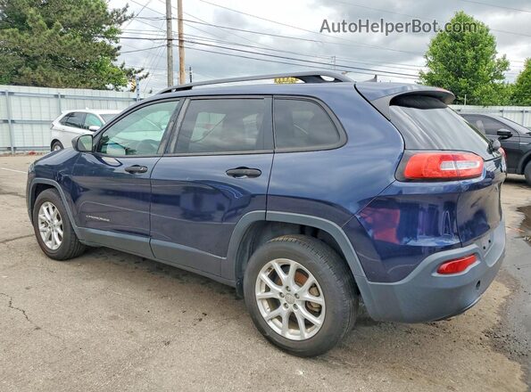 1C4PJLABXGW207306 2016 JEEP CHEROKEE Синий Задняя левая четверть