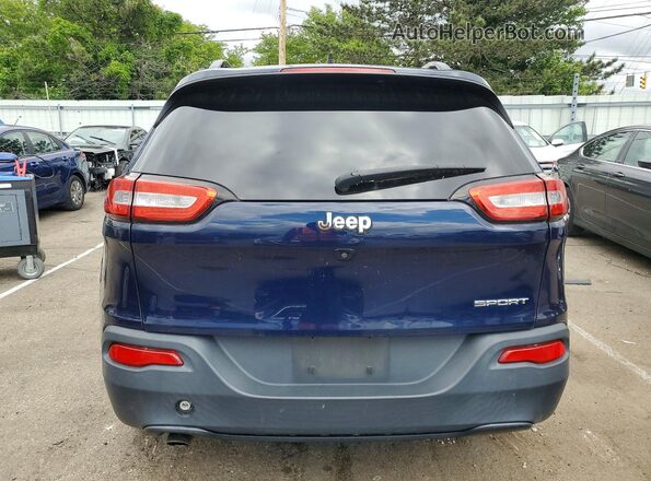 1C4PJLABXGW207306 2016 JEEP CHEROKEE Синий Вид сзади