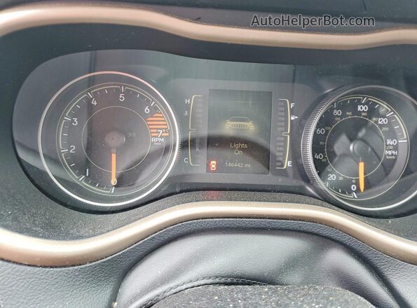 1C4PJLABXGW207306 2016 JEEP CHEROKEE Синий Вид щитка приборов