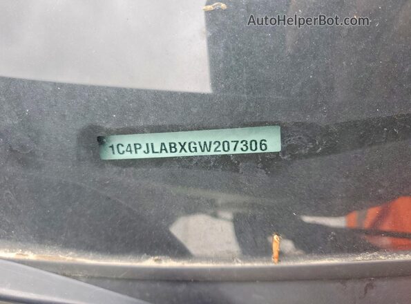 1C4PJLABXGW207306 2016 JEEP CHEROKEE Синий Вид наклейки с VIN-кодом