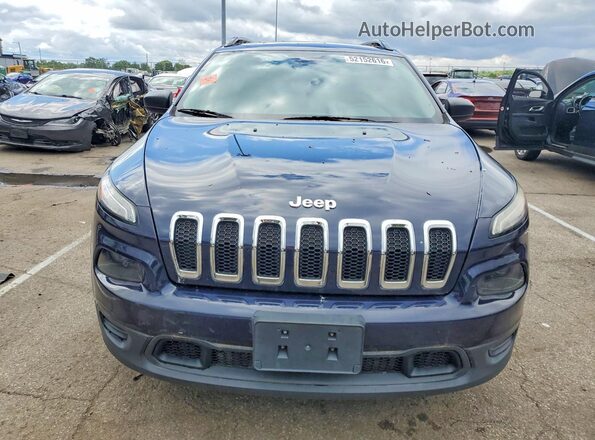 1C4PJLABXGW207306 2016 JEEP CHEROKEE Синий Вид спереди