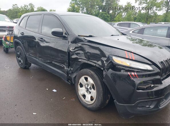 1C4PJLABXGW243092 2016 JEEP CHEROKEE Black Դիմացի տեսք