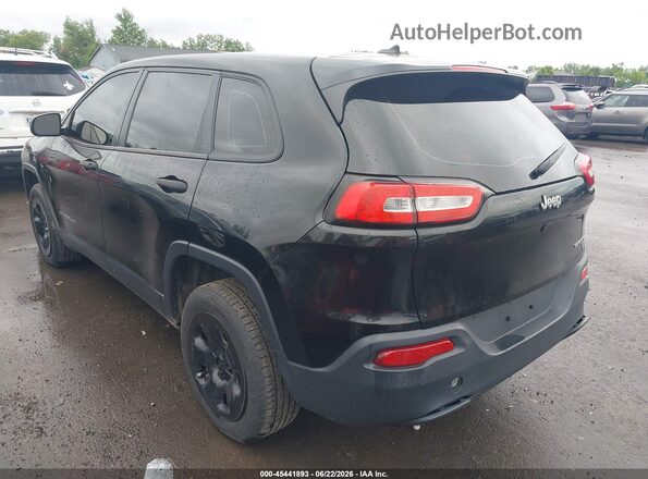 1C4PJLABXGW243092 2016 JEEP CHEROKEE Black Հետևի ձախ