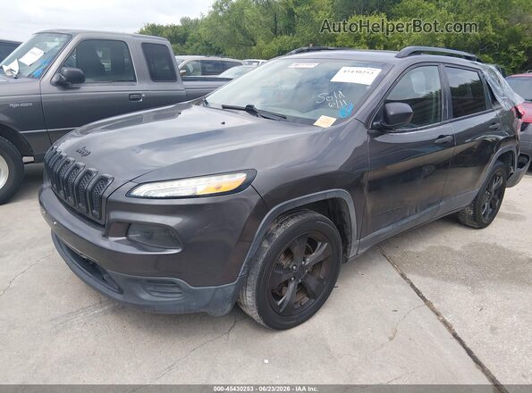 1C4PJLABXGW351003 2016 JEEP CHEROKEE Gray წინა მარცხენა ხედი სამი მეოთხედიდან