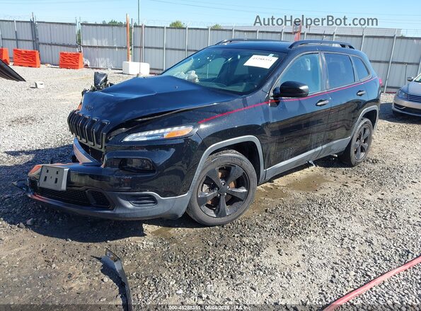 1C4PJLABXHW643719 2017 JEEP CHEROKEE Черный Передняя левая четверть