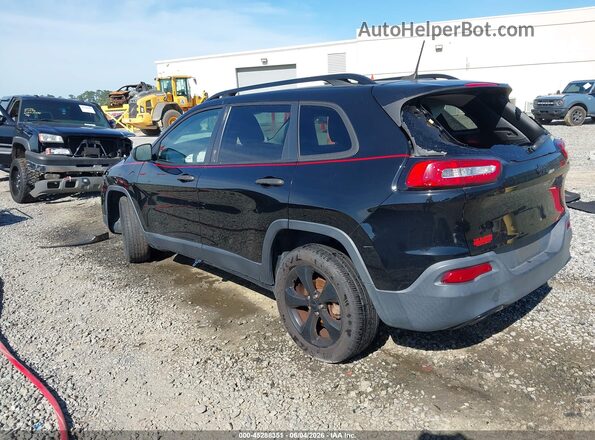 1C4PJLABXHW643719 2017 JEEP CHEROKEE Черный Задняя левая четверть