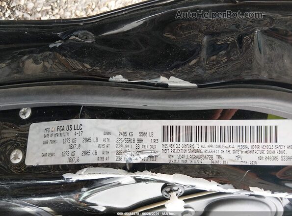 1C4PJLAS0HW654728 2017 JEEP CHEROKEE Черный Вид подкапотного пространства