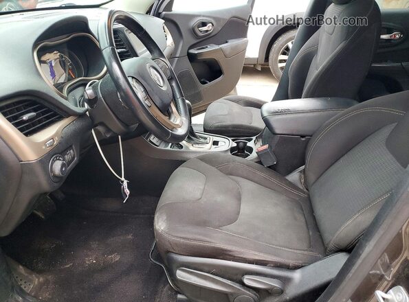 1C4PJLCB0HW539995 2017 JEEP CHEROKEE Gray წინა სალონის ხედი