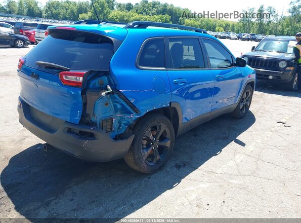 1C4PJLCB0JD595646 2018 JEEP CHEROKEE Blue Trasero derecho