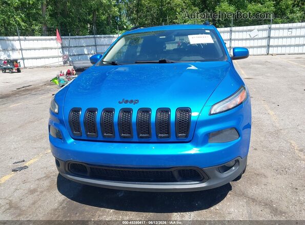 1C4PJLCB0JD595646 2018 JEEP CHEROKEE Blue Vista del cuadro de instrumentos