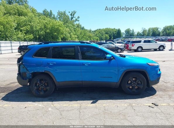 1C4PJLCB0JD595646 2018 JEEP CHEROKEE Blue Vista interior trasera
