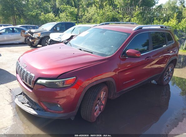 1C4PJLCB1KD109010 2019 JEEP CHEROKEE Красный Передняя левая четверть