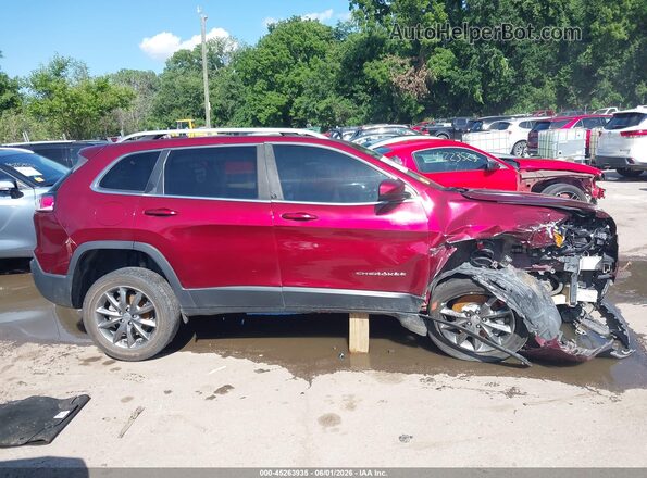 1C4PJLCB1KD109010 2019 JEEP CHEROKEE Красный Вид задней части салона